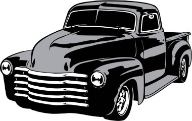 1949 Chevy Pickup Vektör İllüstrasyonu