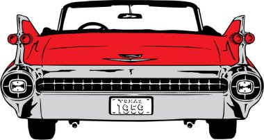 1959 Cadillac Vector Illustration clipart