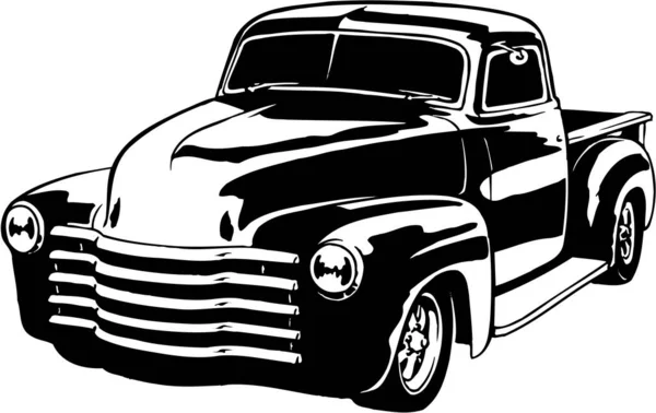 1949 Chevy Pickup Vector Ilustración — Archivo Imágenes Vectoriales