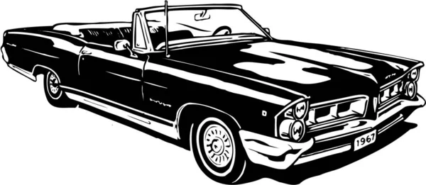 1967 Pontiac Vector Illustrazione — Vettoriale Stock
