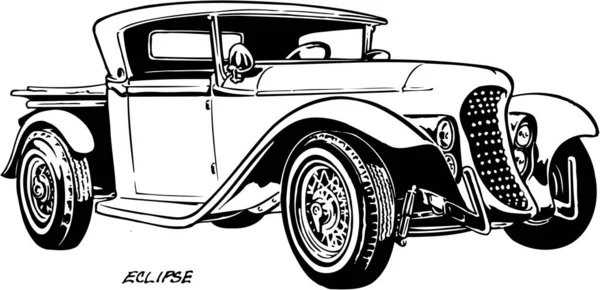Eclipse Automóvel Vector Ilustração — Vetor de Stock