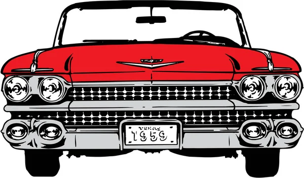 1959 Cadillac Vektör Llüstrasyonu — Stok Vektör