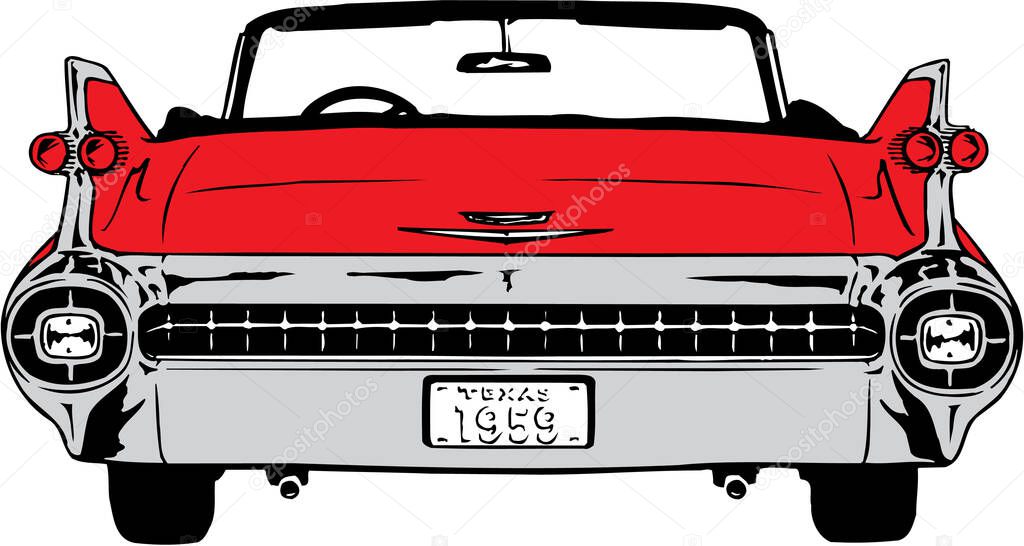 1959 Cadillac Vector Illustration