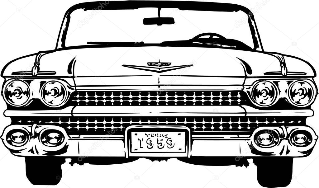 1959 Cadillac Vector Illustration