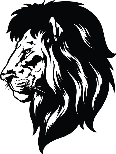 Lion Head Vector Illustration — Stock Vector