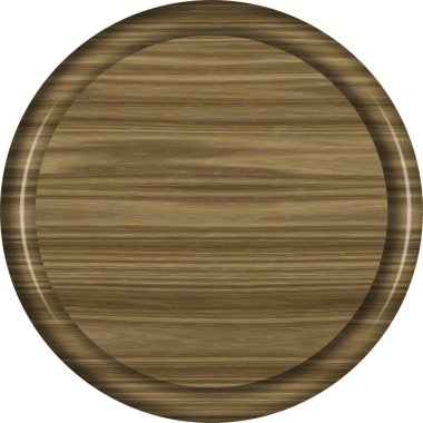 1 x 1 Ceviz Dairesel İşaret Boş