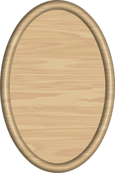 Prázdné Znaménko Maple Oval — Stock fotografie