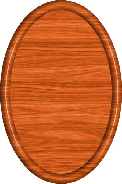 Redwood Oval Symbol Pusty — Zdjęcie stockowe