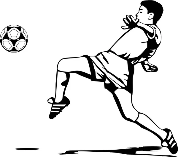 Soccer Player Vector Illustration — Stock Vector