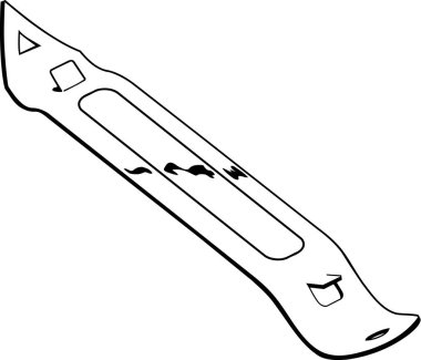 Şişe açacağı vektör çizim