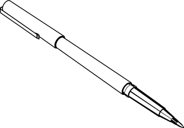 Obrázek Vektoru Plstěného Pera Tip Pen — Stockový vektor