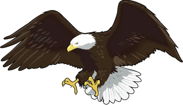 Eagle Landing Vector Illustration — стоковий вектор