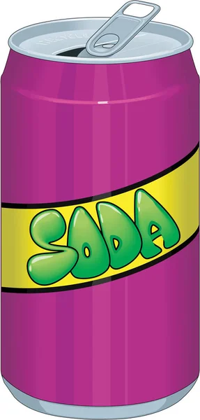Illustrazione Vettoriale Pop Soda — Vettoriale Stock