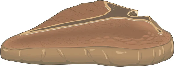 Illustration Vectorielle Bone Steak — Image vectorielle