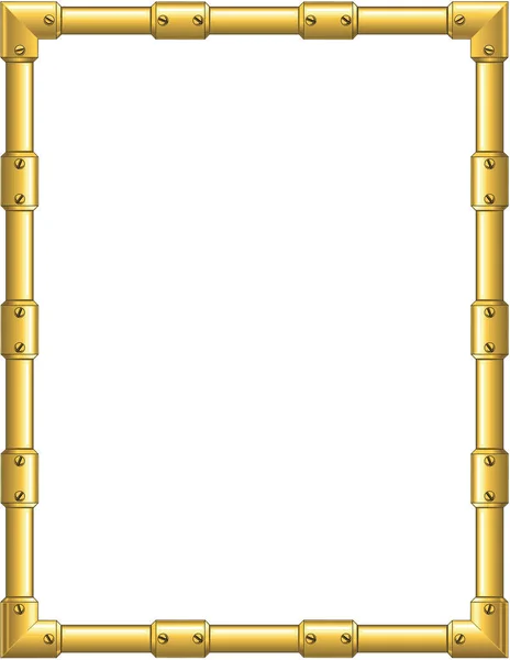 Golden Border Vector Illustration — Stock Vector