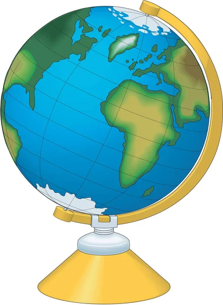 World Globe Vector Illustration — Stock Vector