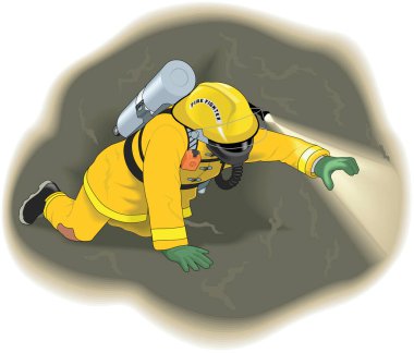 Arama ve Kurtarma Vektörü İllüstrasyonu