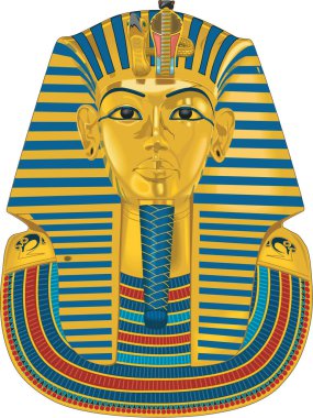 Tutankhamen Sarcophagus Vektör İllüstrasyonu