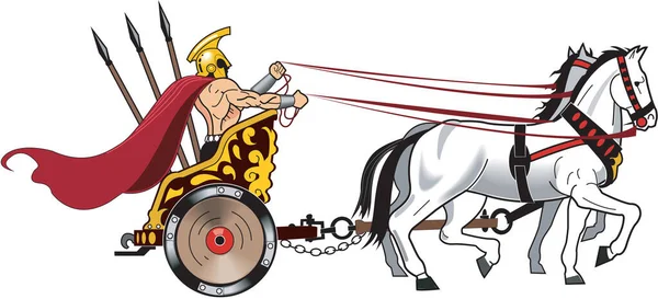 Battle Chariot Vector Illustration — Stock Vector