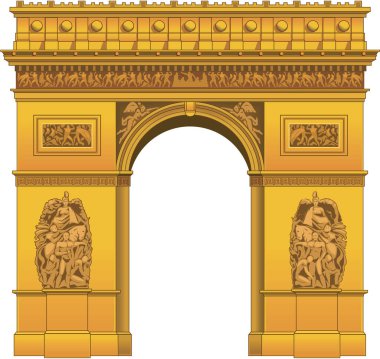yay de triomphe vektör çizimi