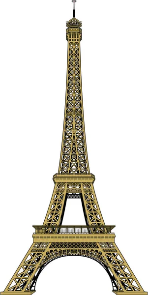 Eiffel Torre Vettoriale Illustrazione — Vettoriale Stock