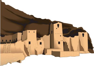 Mesa Verde Vektör İllüstrasyonu