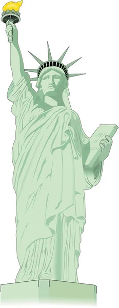 Estatua Libertad Vector Ilustración — Vector de stock