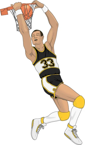 Basketball Player Vector Illustration — Stock Vector