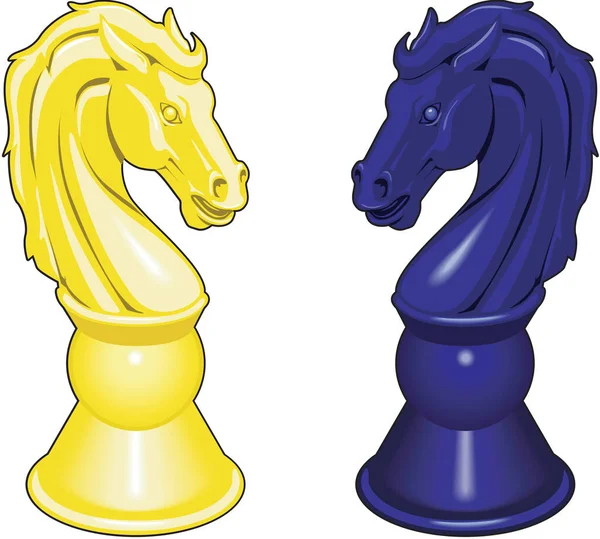 Vektor Illustration Für Schachritter — Stockvektor