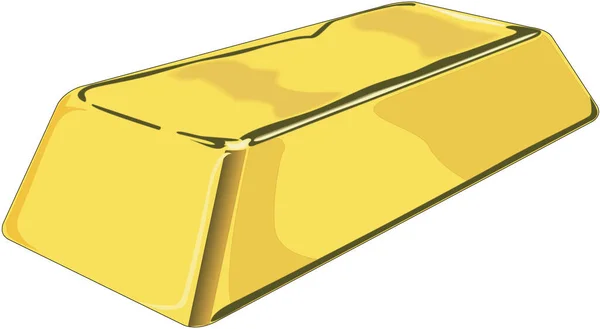 Ilustração Vetor Bullion Ouro — Vetor de Stock