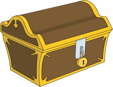 Deniz Sandığı Vektör İllüstrasyonu