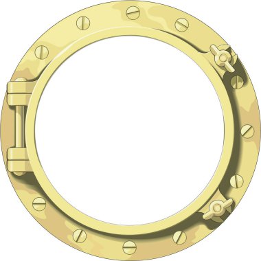 Pencere Deliği Çerçeve Vektörü İllüstrasyonu