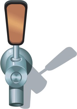 Bira Tap Vektör İllüstrasyonu