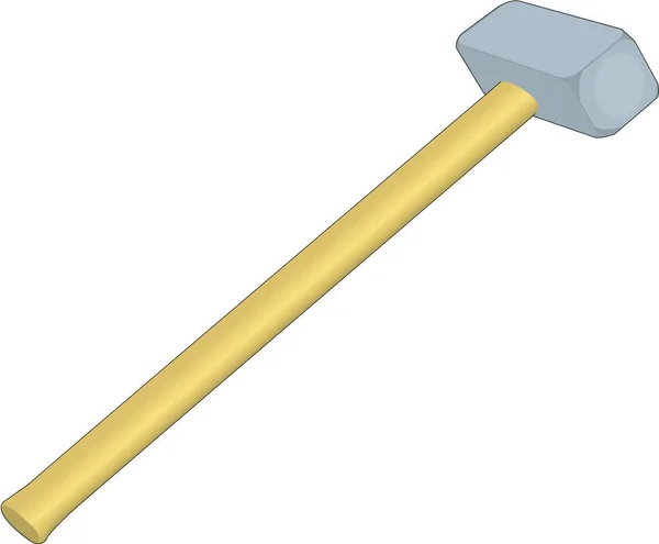 Sledge Hammer Vector Ilustración — Vector de stock