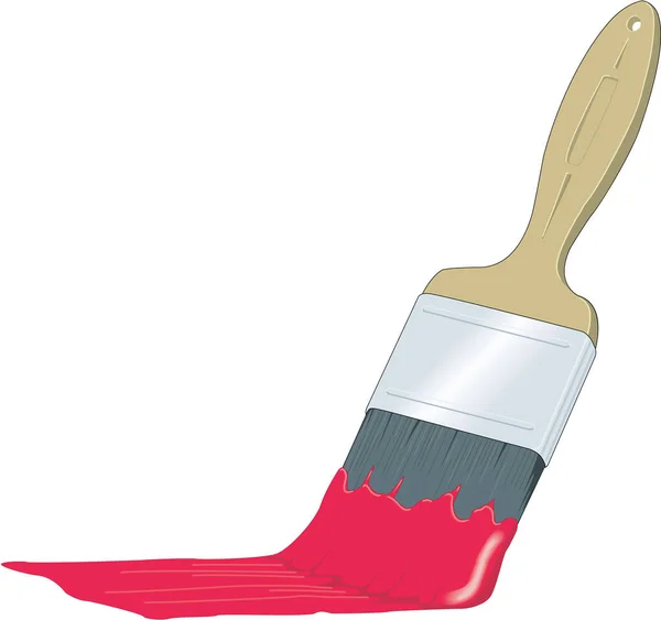 Paint Brush Vektor Illustration — Stock vektor