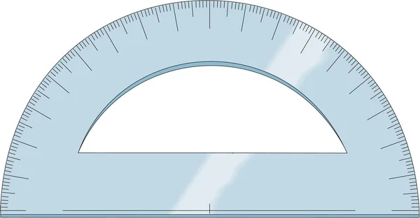 Drafting Protractor Vector Illustration — Stock Vector