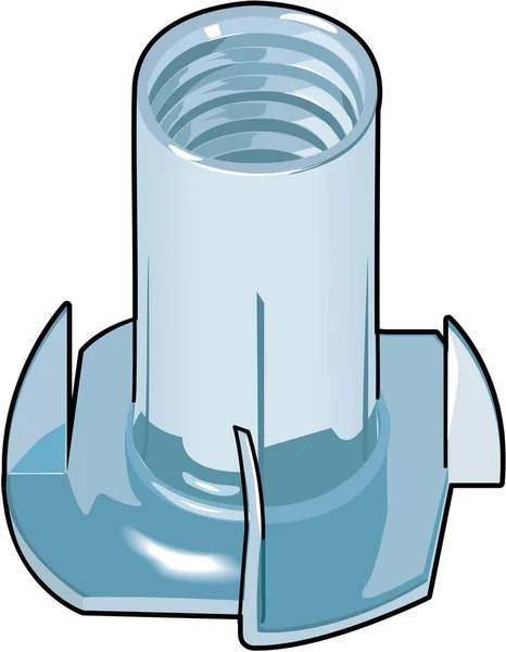 Трійник Гайка Векторні Ілюстрації — стоковий вектор