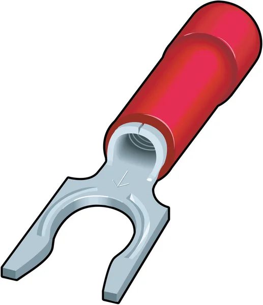 Ilustração Isolada Vetor Terminal Pressão — Vetor de Stock