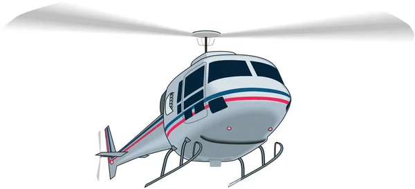 Helicopter Flight Vector Illustration — Stock Vector