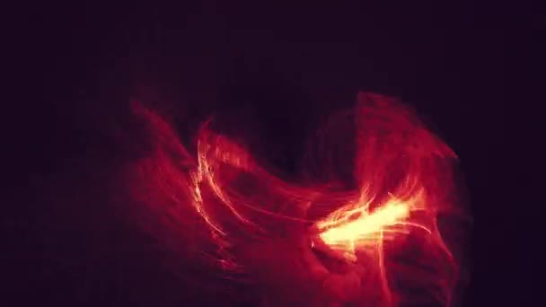 Stralingsflits Rode Abstracte Achtergrond Illustratie — Stockvideo
