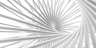 Güzel minimalist mimari soyutlama. 3d görüntüleme, 3d illüstrasyon.