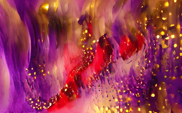 Digital illustration abstract background purple gold red texture