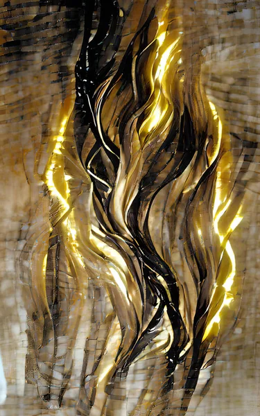 Digital illustration abstract golden glow background