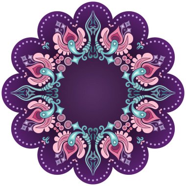 Vektör soyut dekoratif etnik süsleme