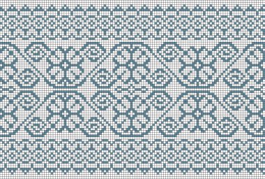 Vektör soyut dekoratif piksel resim çizimi.