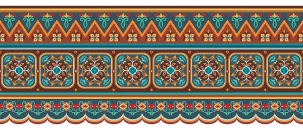 Vector abstracto decorativo étnico ornamental ilustración — Vector de stock