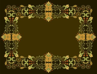 Vektör soyut dekoratif etnik süsleme.