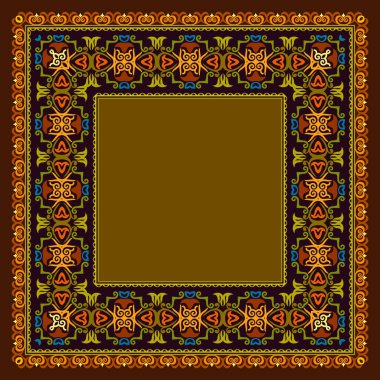 Vektör soyut dekoratif etnik süsleme.