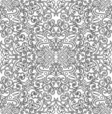 Vektör soyut etnik doğa el süs arka planı çizdi.