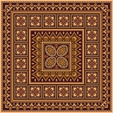 Vektör soyut dekoratif etnik süsleme